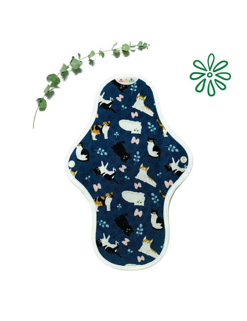 Serviette hygiénique lavable, MEDIUM, en coton bio Serviette hygiénique lavable, MEDIUM, en coton bio