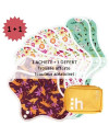 serviettes hygiéniques lavables, 2S+4M+2L, en coton bio, (1+1) coffret STARTER - 1